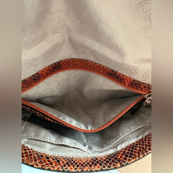 Michael Kors Sloan tweed Raffia shoulder clutch - Picture 8 of 16